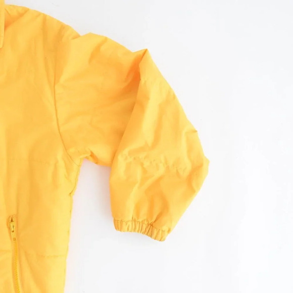 Vintage 90's Northern Getaway Northern Reflections Yellow Puffer Zip Up Jacket L - Picture 4 of 10